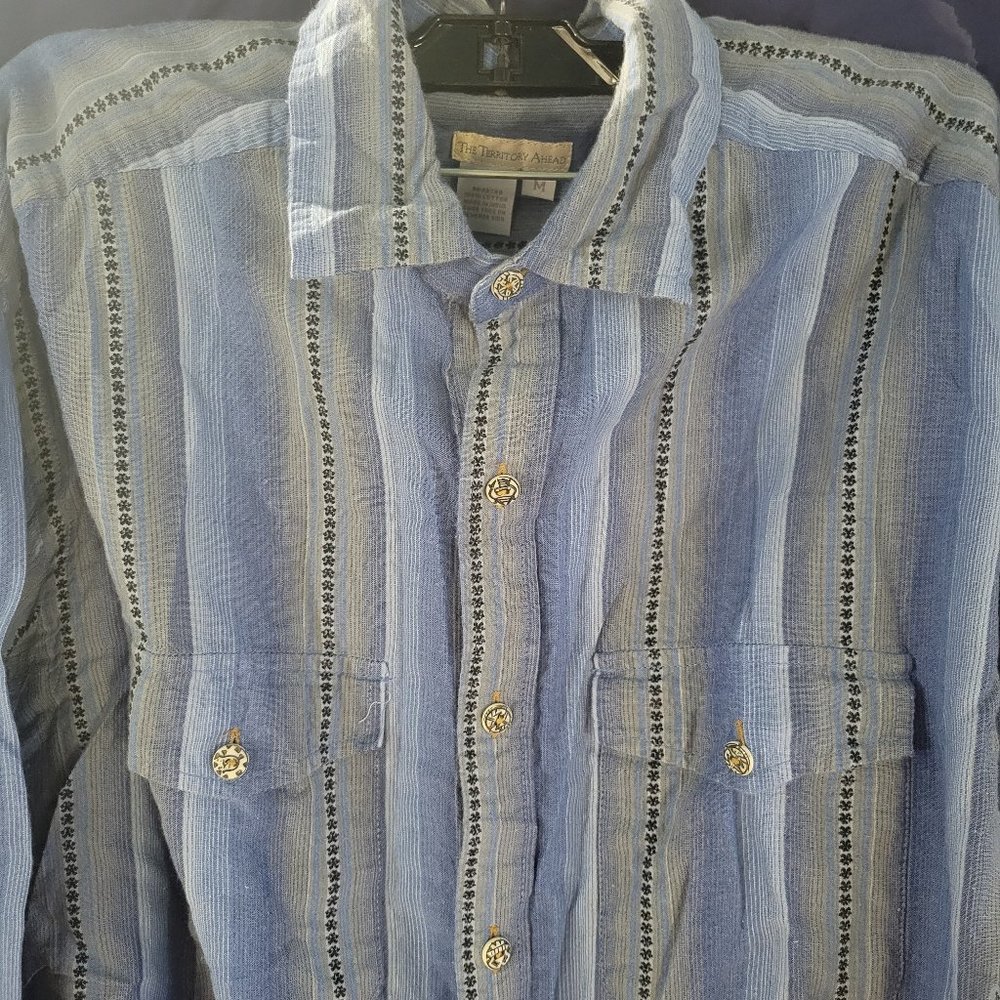 Men's button up shirt.